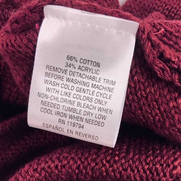 Pullover Sweater and Velvet Scarf with Tassels - Picture 7 of 7